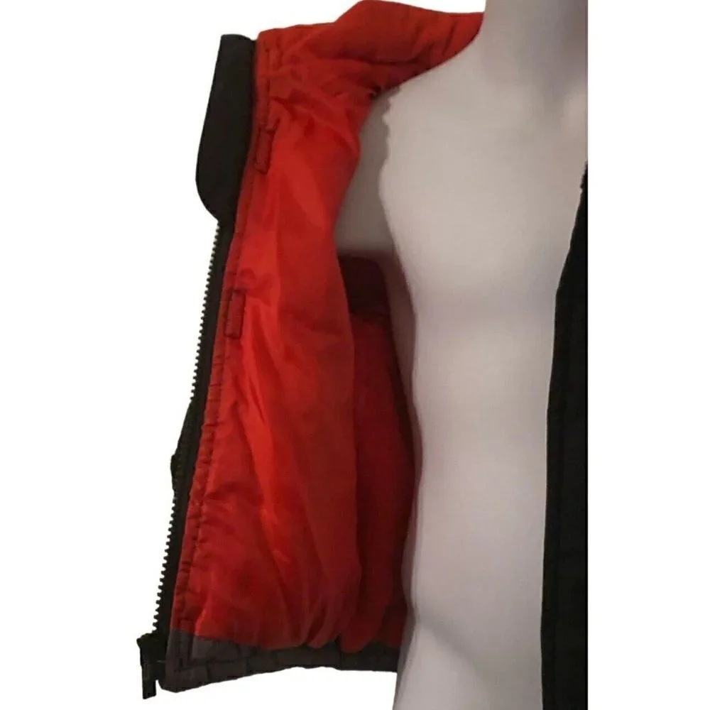 Carter's Classic Unique Full Zip Puffer Jacket Size 18M Gray Black Red Hoodie